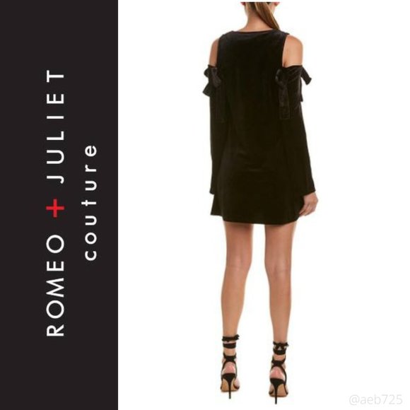 Romeo + Juliet Couture Velvet Cold-Shoulder Dress - Picture 2 of 8